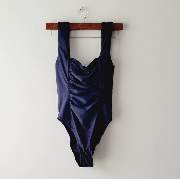 J. Crew Swim Nwt Jcrew One Piece Navy Blue Bathing Suit Size S